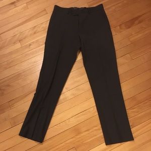 Bar III stretch slim fit dress pants charcoal grey
